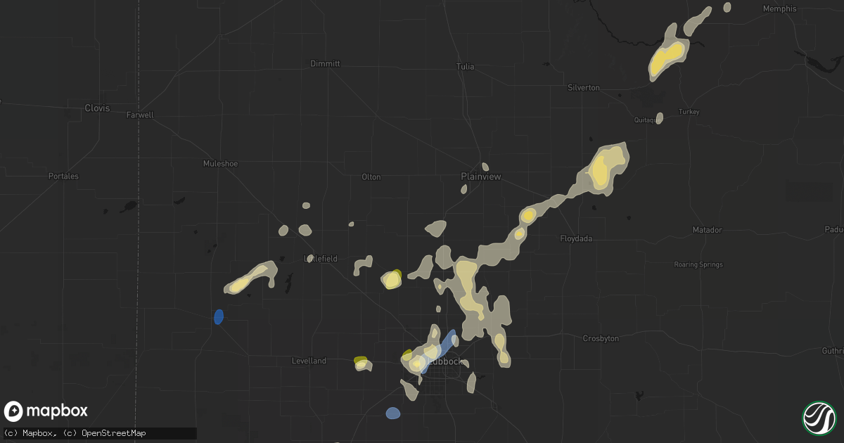 Hail map in Hale Center, TX on September 15, 2026