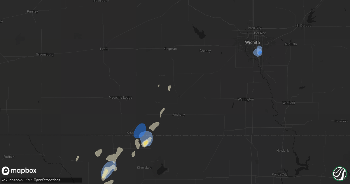Hail map in Harper, KS on September 15, 2026