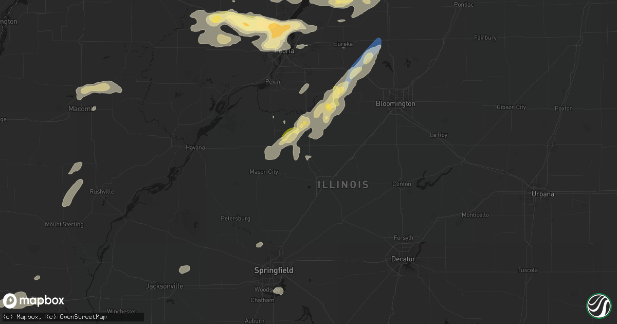 Hail map in Hartsburg, IL on September 15, 2026
