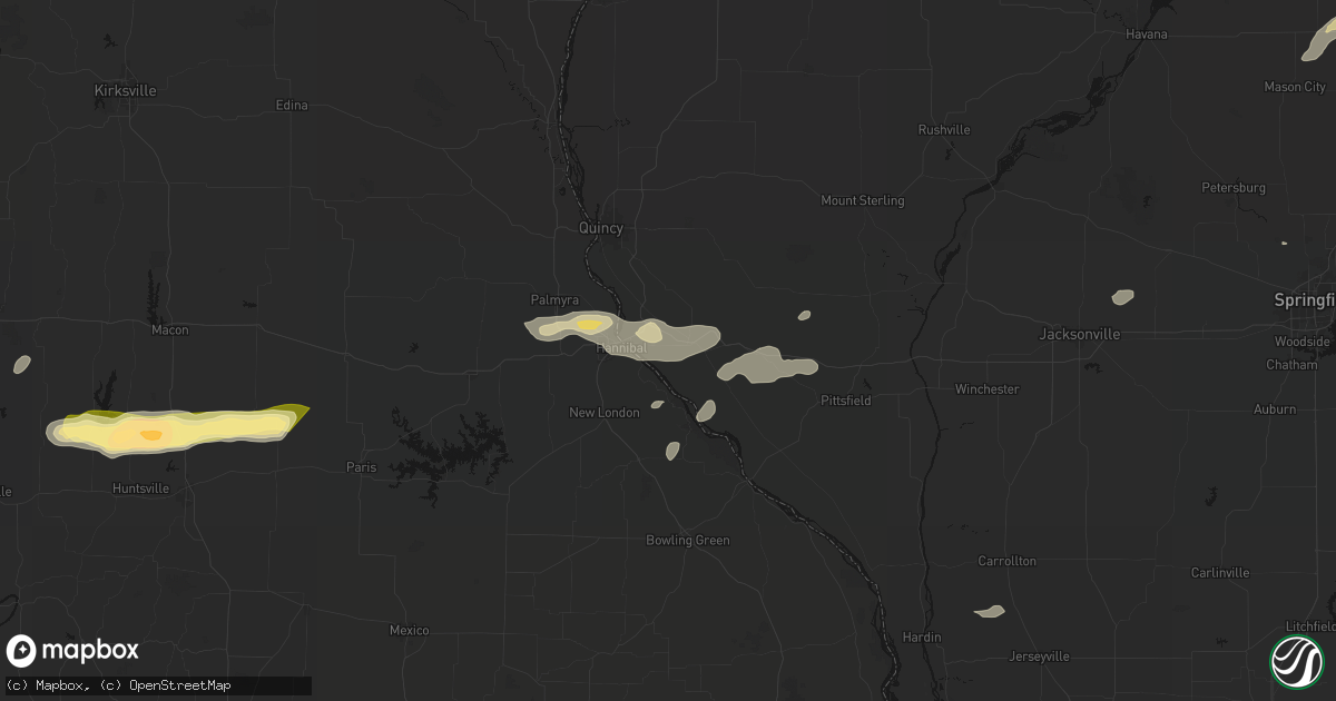 Hail map in Hull, IL on September 15, 2026
