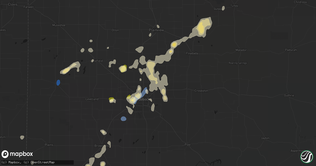 Hail map in Idalou, TX on September 15, 2026