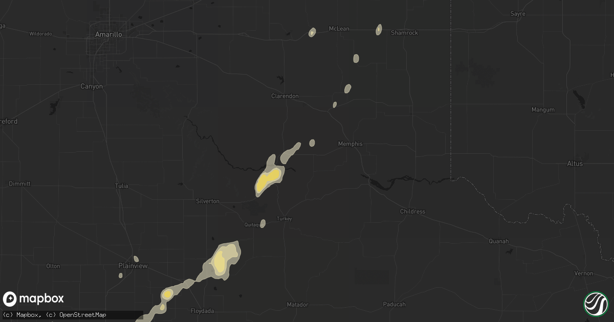Hail map in Lakeview, TX on September 15, 2026