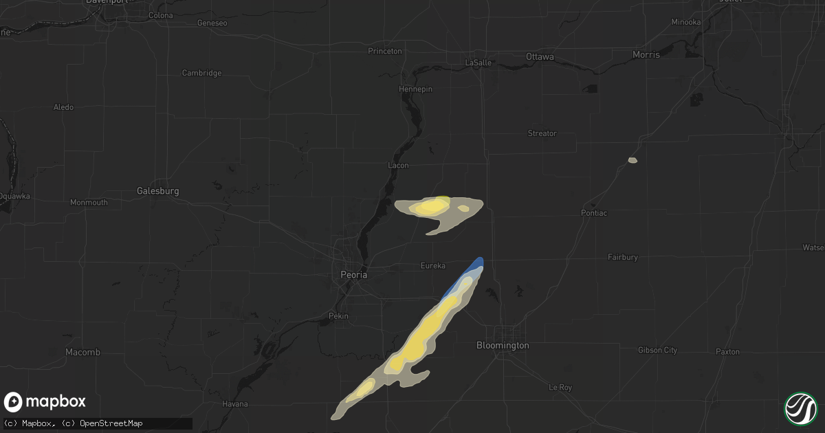 Hail map in Lowpoint, IL on September 15, 2026
