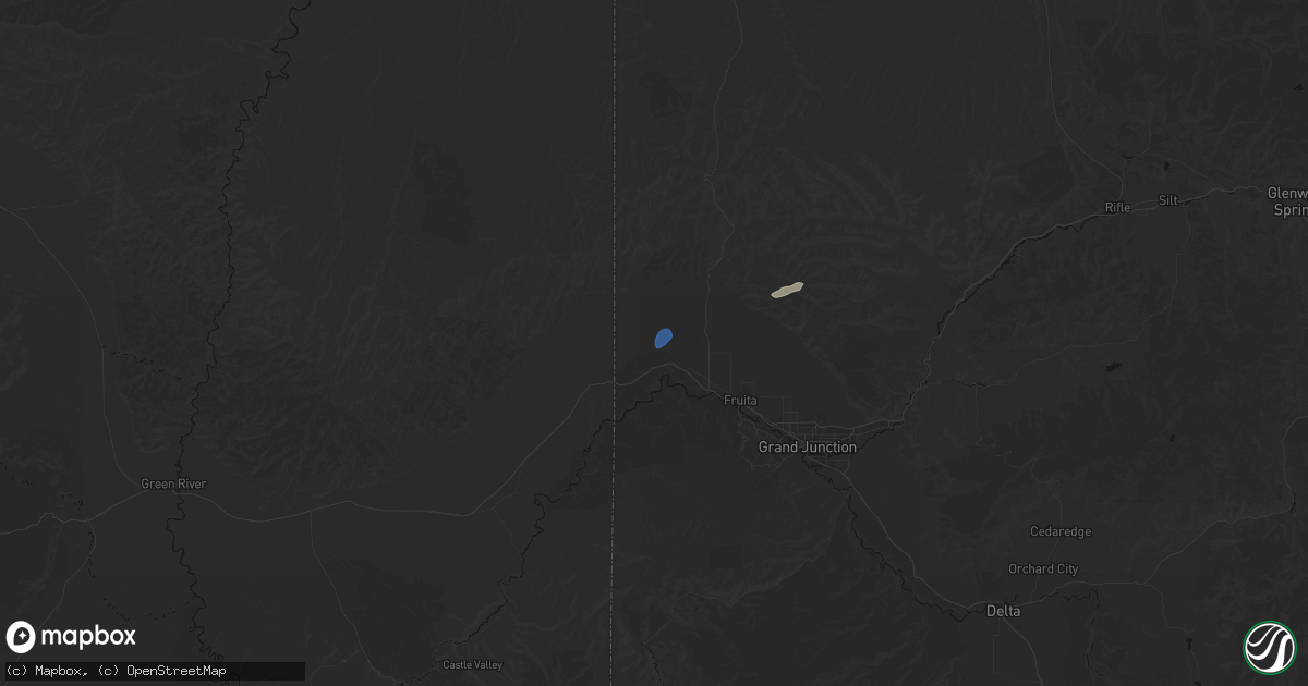 Hail map in Mack, CO on September 15, 2026