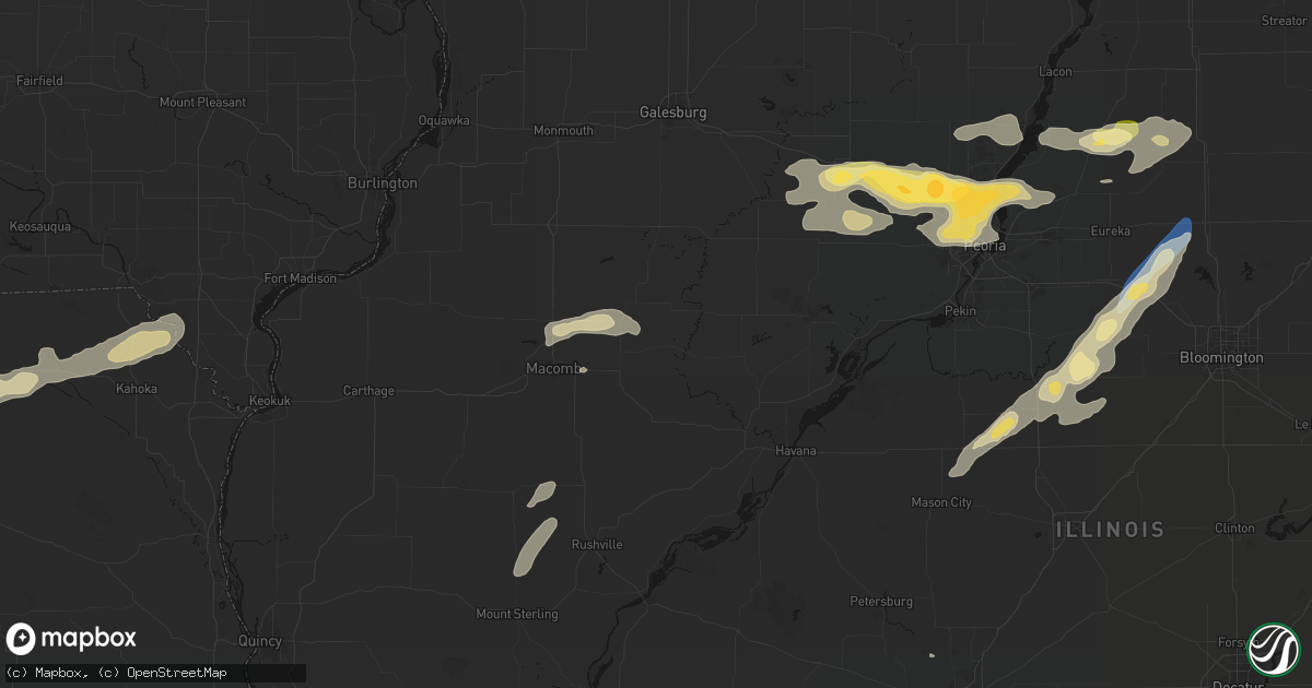 Hail map in Marietta, IL on September 15, 2026