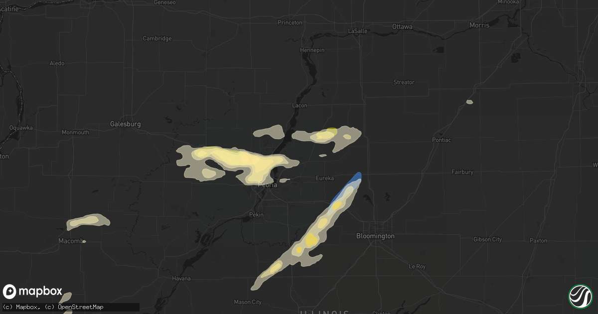 Hail map in Metamora, IL on September 15, 2026
