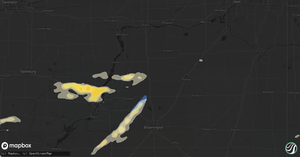 Hail map in Minonk, IL on September 15, 2026