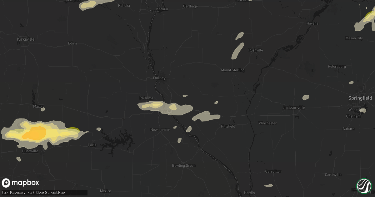 Hail map in Plainville, IL on September 15, 2026
