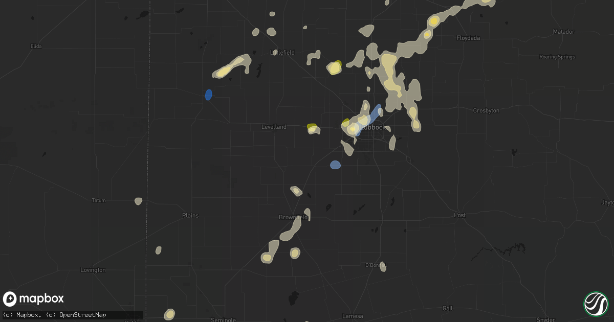 Hail map in Ropesville, TX on September 15, 2026