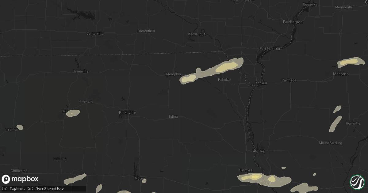 Hail map in Rutledge, MO on September 15, 2026
