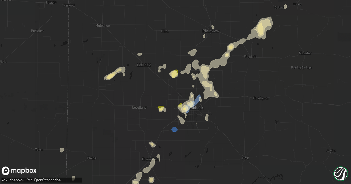 Hail map in Shallowater, TX on September 15, 2026