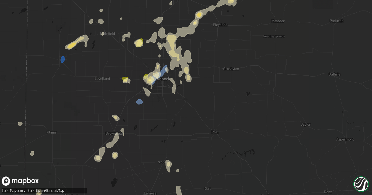 Hail map in Slaton, TX on September 15, 2026