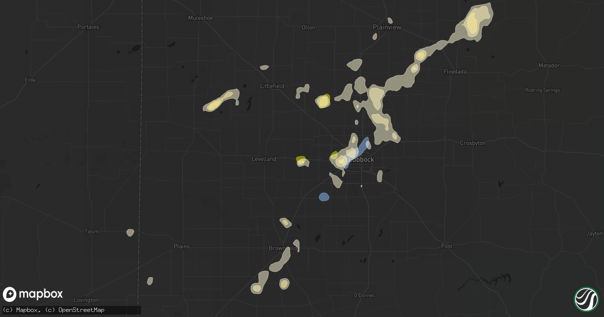 Hail map in Smyer, TX on September 15, 2026