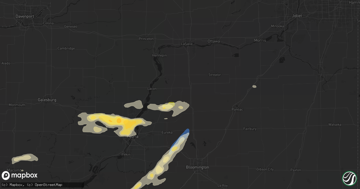 Hail map in Toluca, IL on September 15, 2026