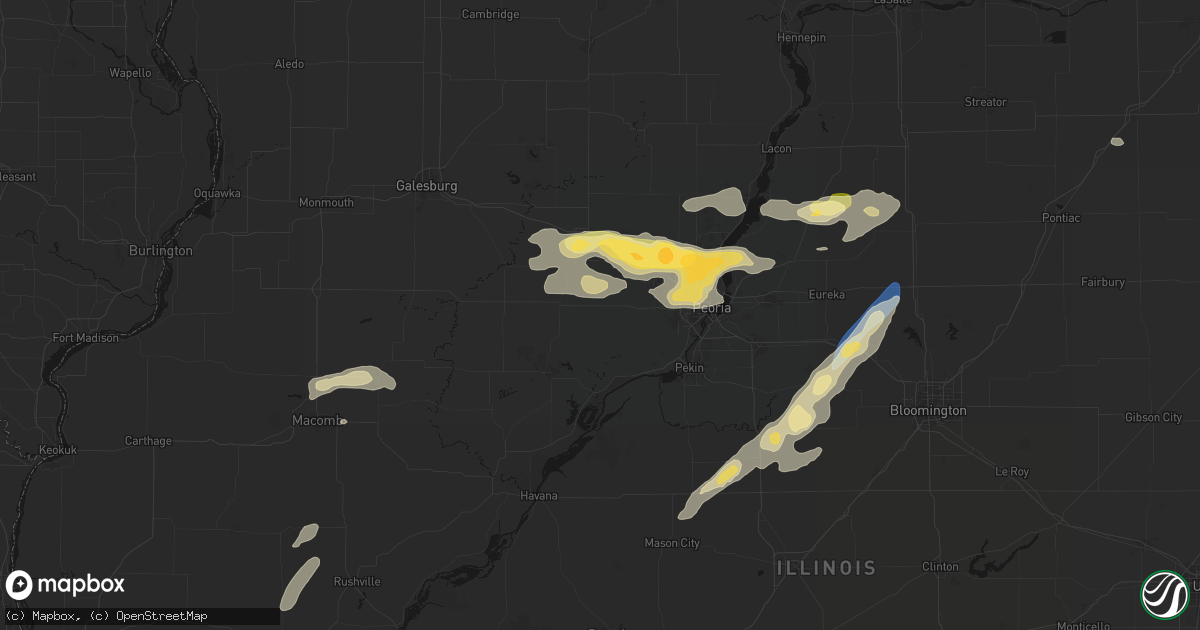 Hail map in Trivoli, IL on September 15, 2026