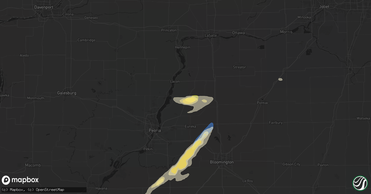 Hail map in Washburn, IL on September 15, 2026