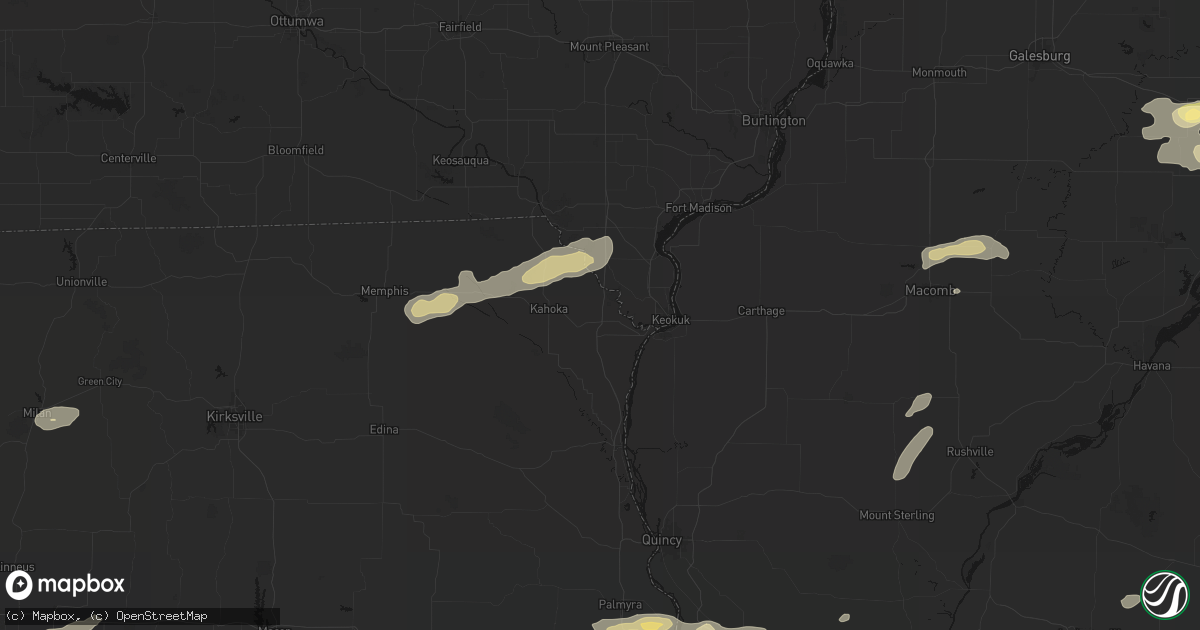 Hail map in Wayland, MO on September 15, 2026