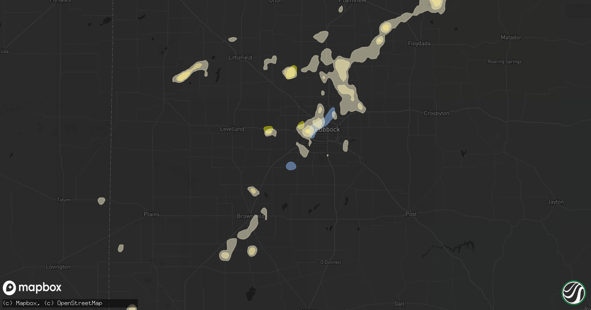 Hail map in Wolfforth, TX on September 15, 2026