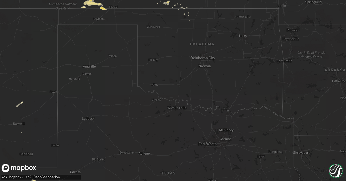 Hail map in Kansas on September 16, 2011