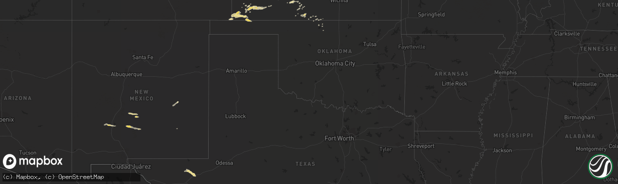 Hail map in New Mexico on September 16, 2011