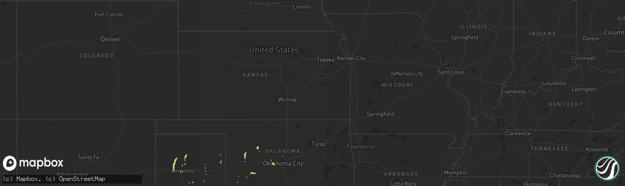 Hail map on September 16, 2013