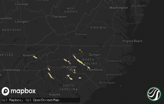 Hail map preview on 09-16-2014