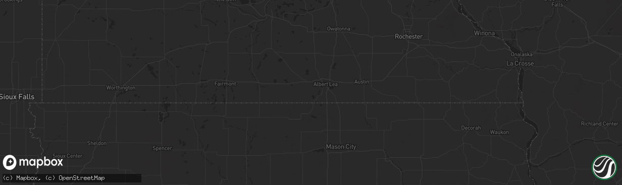 Hail map in Almena, WI on September 16, 2015