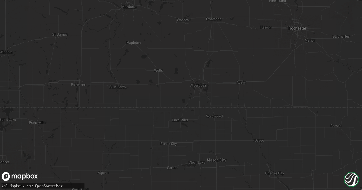 Hail map in Almena, WI on September 16, 2015