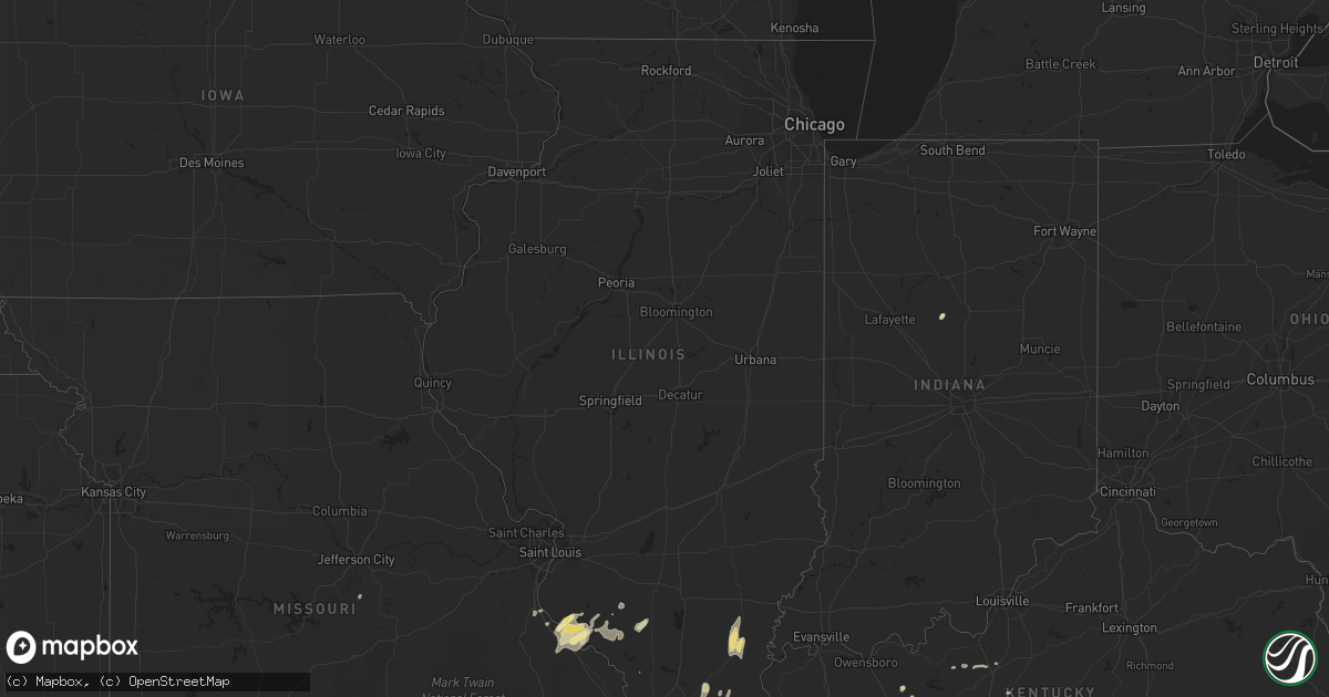 Hail map in Illinois on September 16, 2016