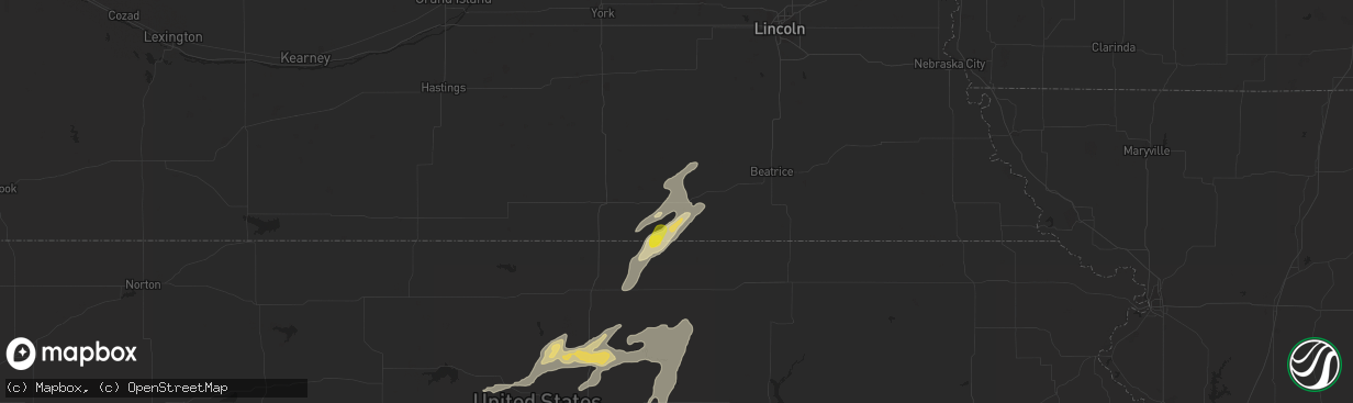 Hail map in Fairbury, NE on September 16, 2017