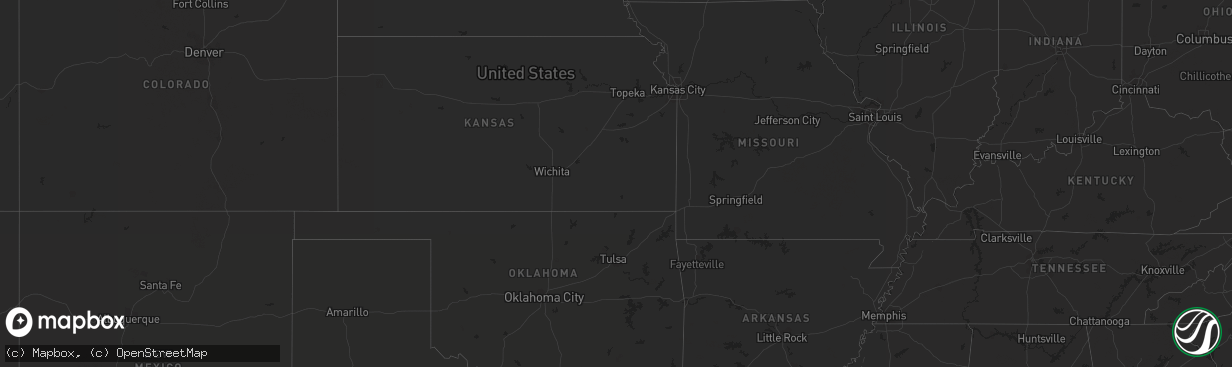 Hail map on September 16, 2018