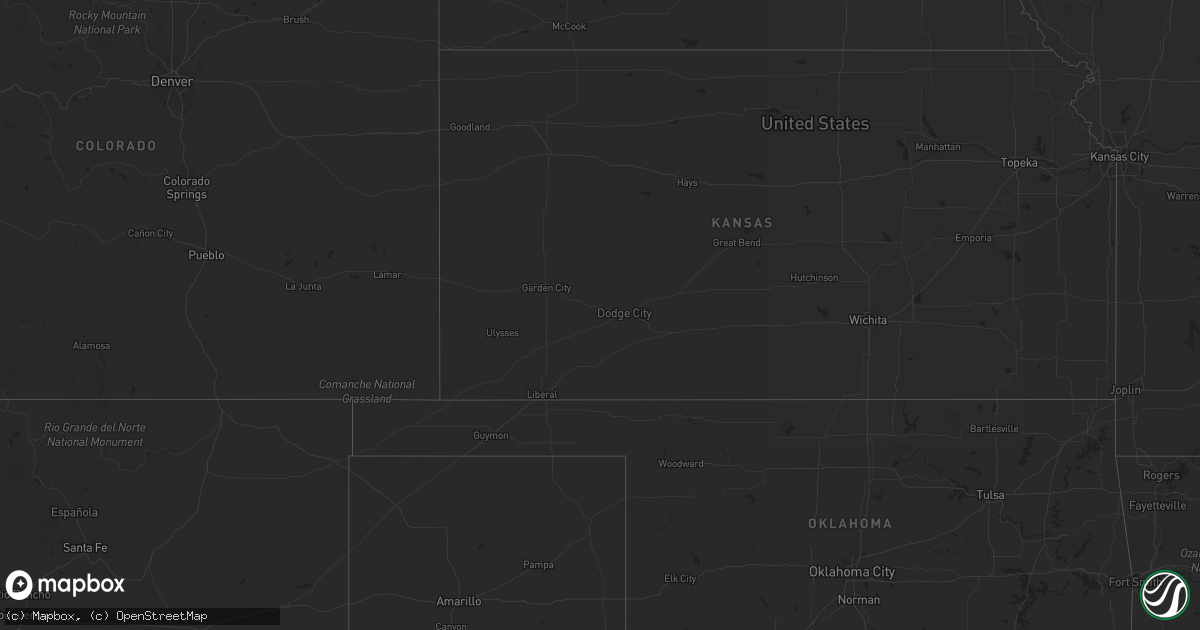 Hail map on September 16, 2019