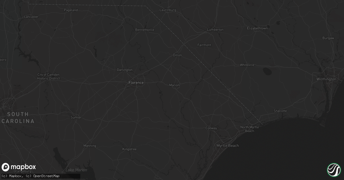 Hail map in Marion, SC on September 16, 2022