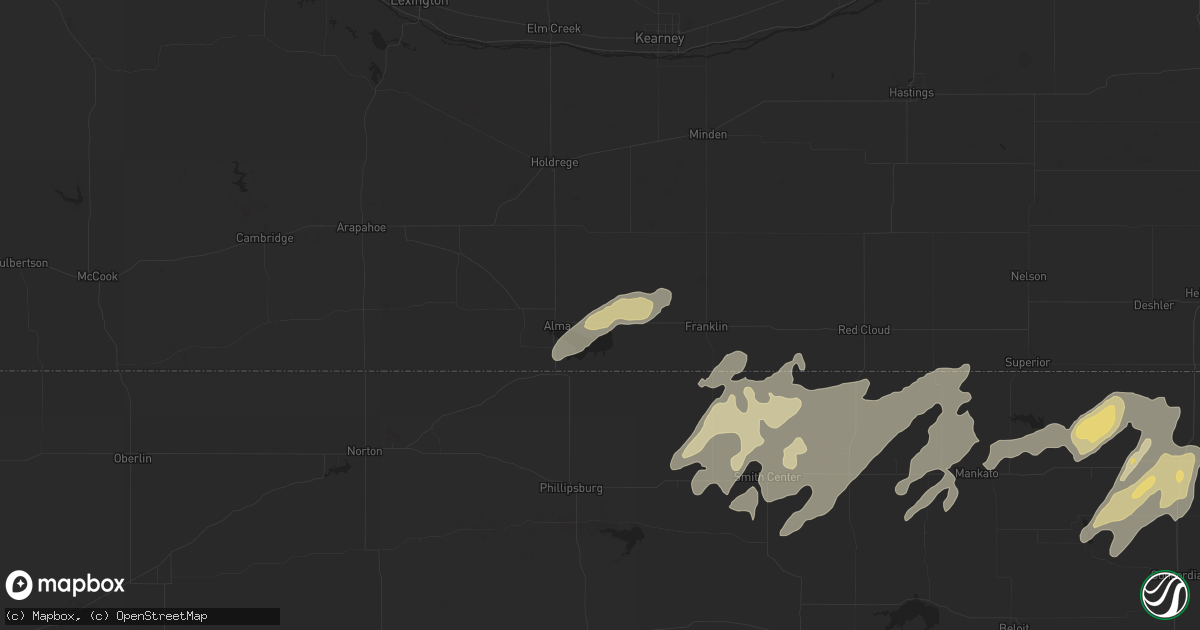 Hail map in Republican City, NE on September 16, 2022