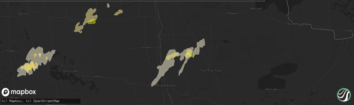 Hail map in Argyle, MN on September 16, 2024