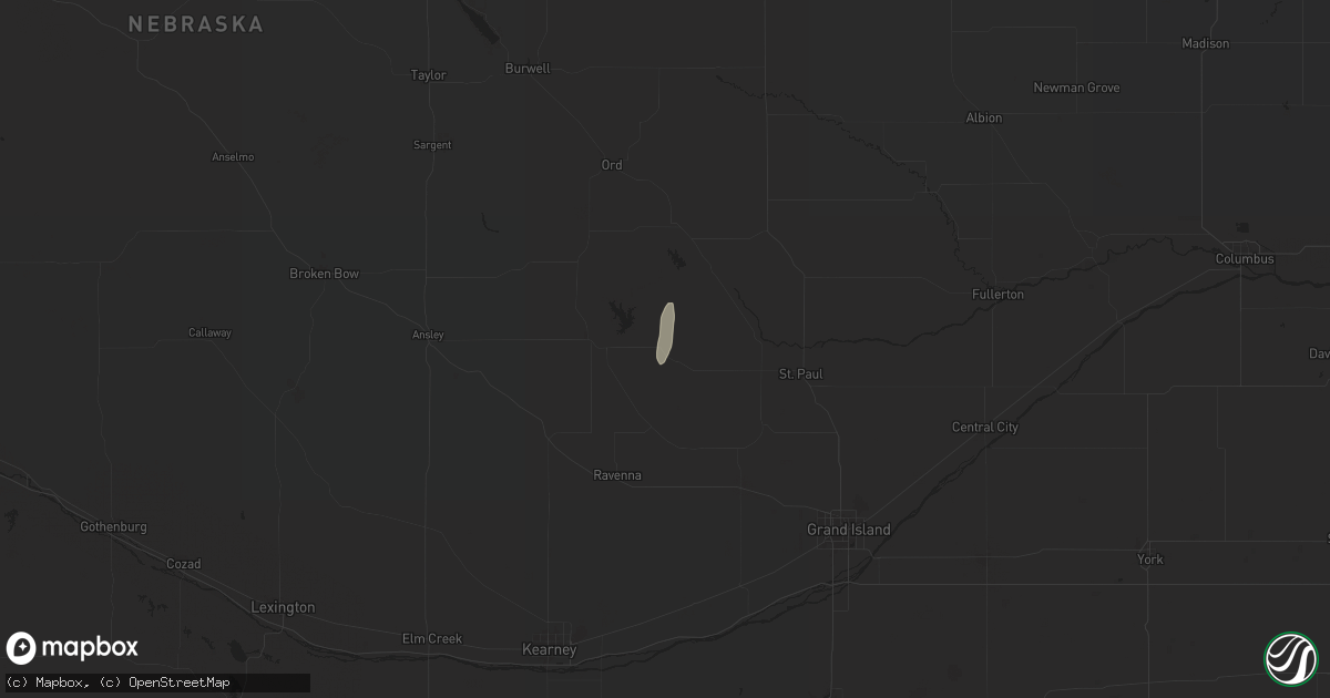 Hail map in Ashton, NE on September 16, 2024