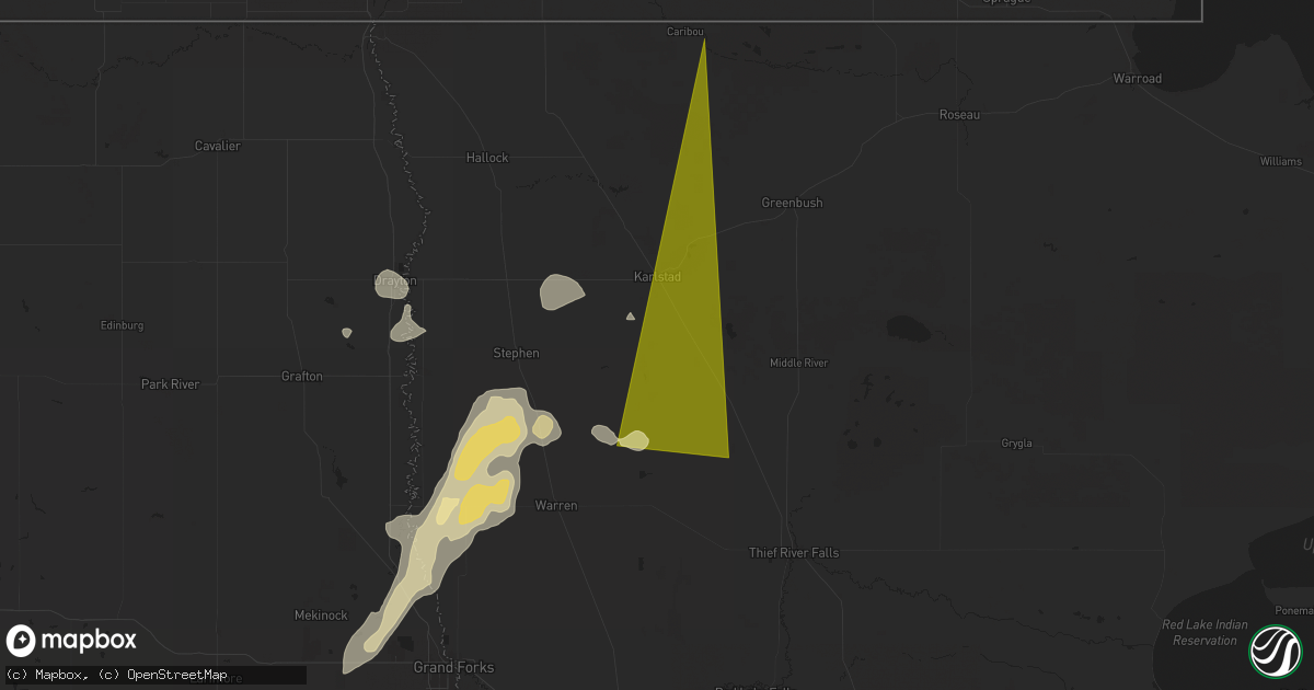 Hail map in Strandquist, MN on September 16, 2024