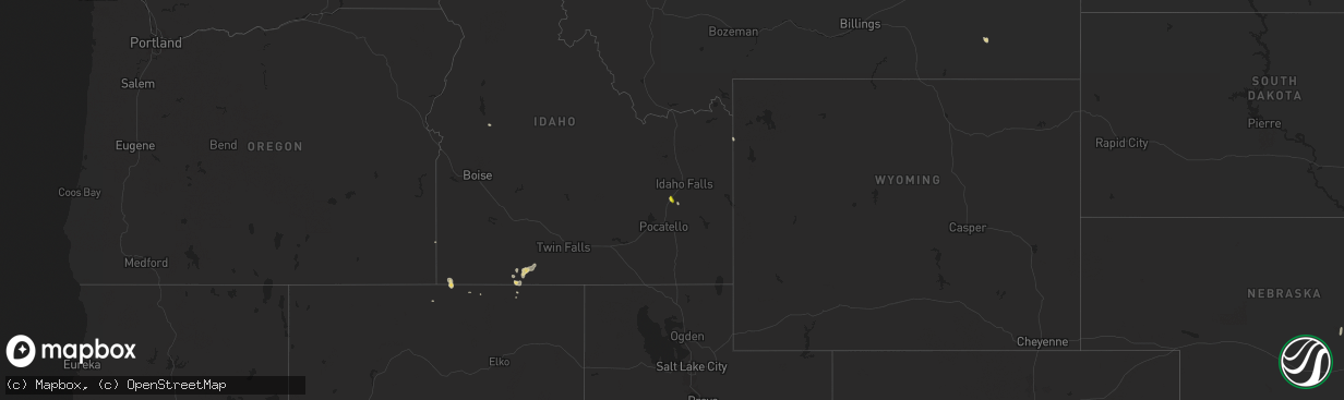 Hail map on September 16, 2024