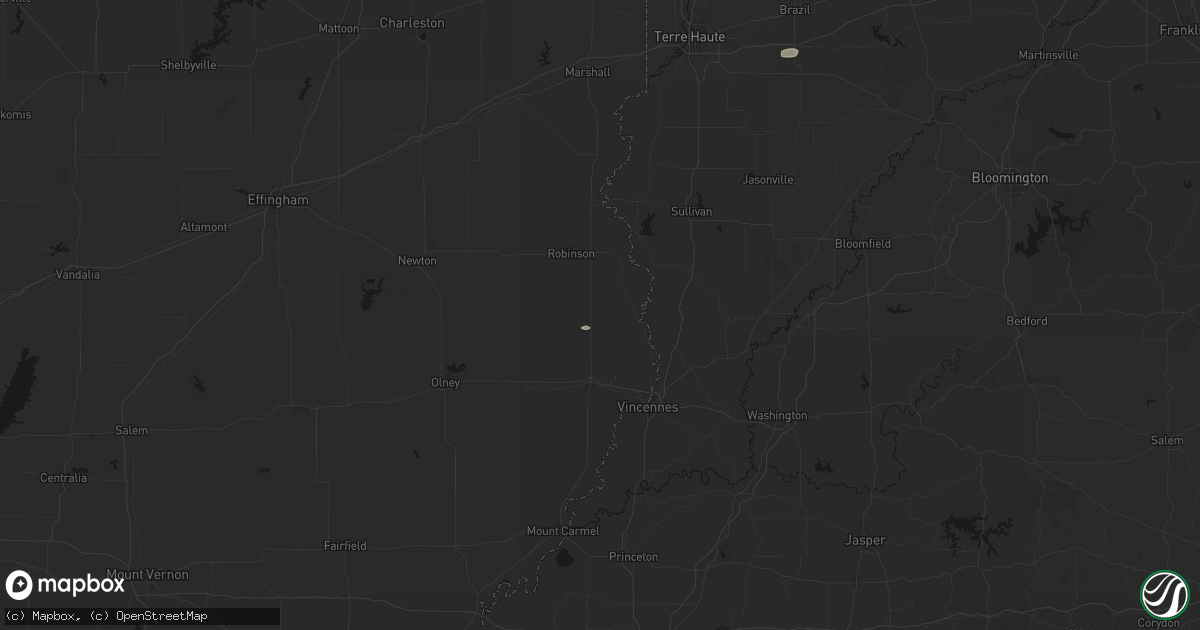 Hail map in Flat Rock, IL on September 16, 2026