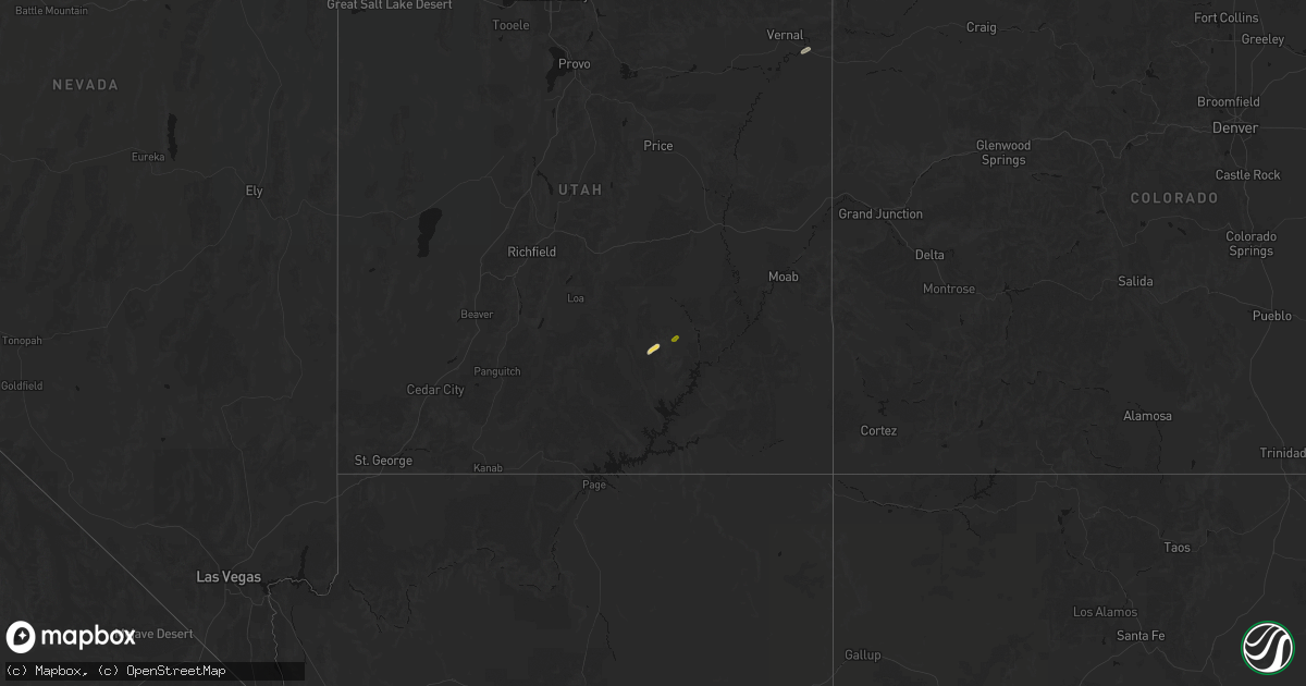 Hail map on September 16, 2026