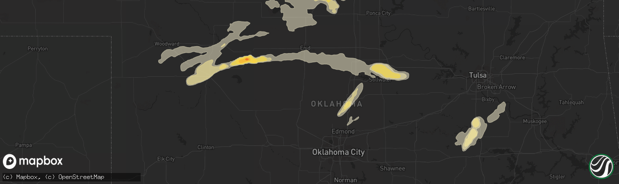 Hail map in Burkburnett, TX on September 17, 2011