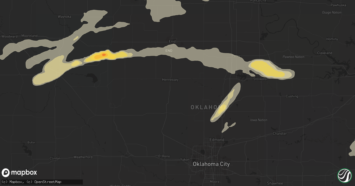 Hail map in Mcpherson, KS on September 17, 2011