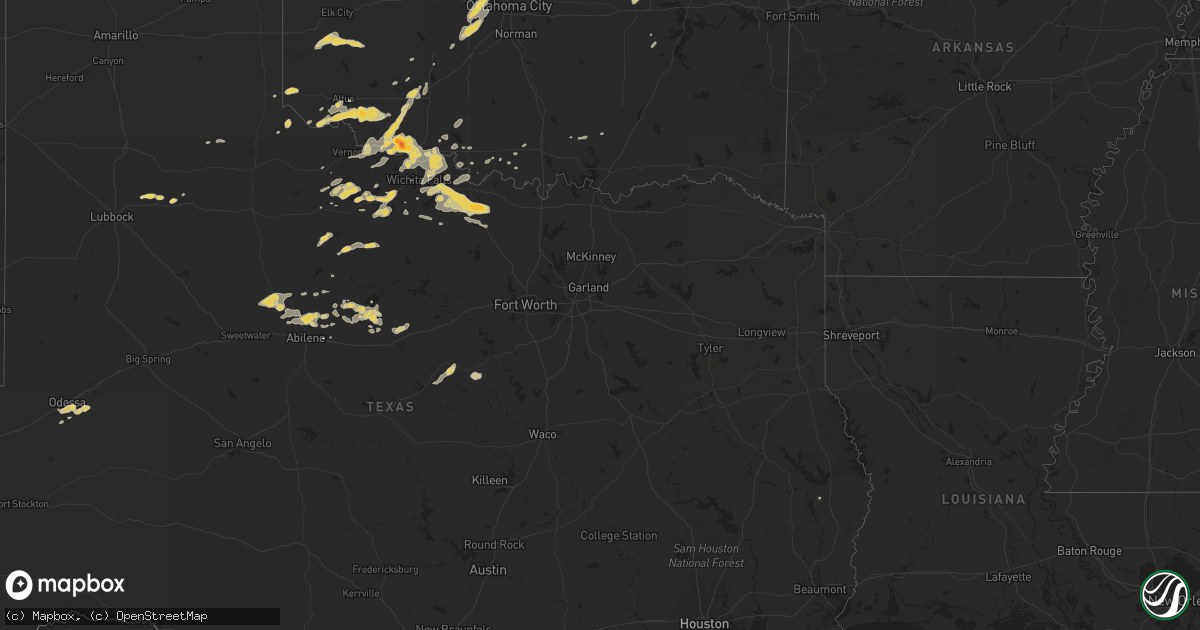 Hail map on September 17, 2011