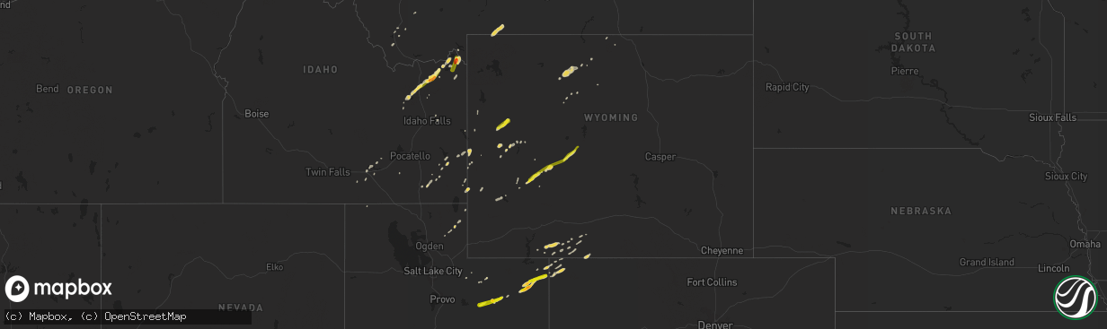 Hail map on September 17, 2013