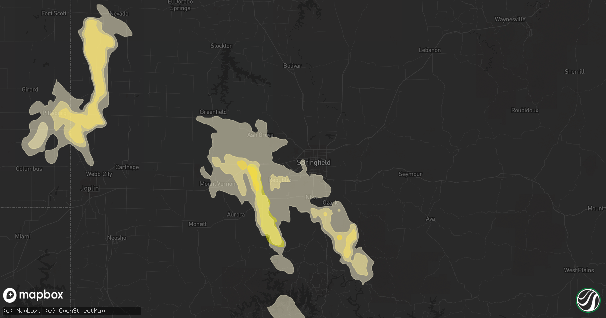 Hail map in Springfield, MO on September 17, 2014