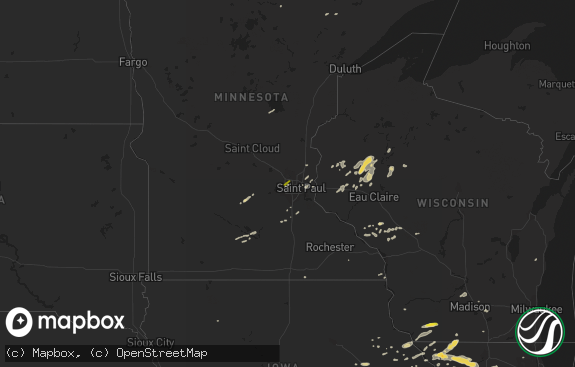 Hail map preview on 09-17-2015