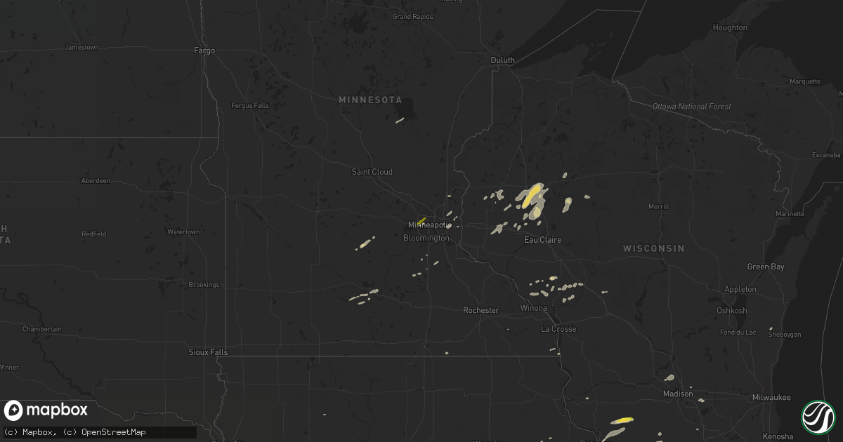 Hail map on September 17, 2015