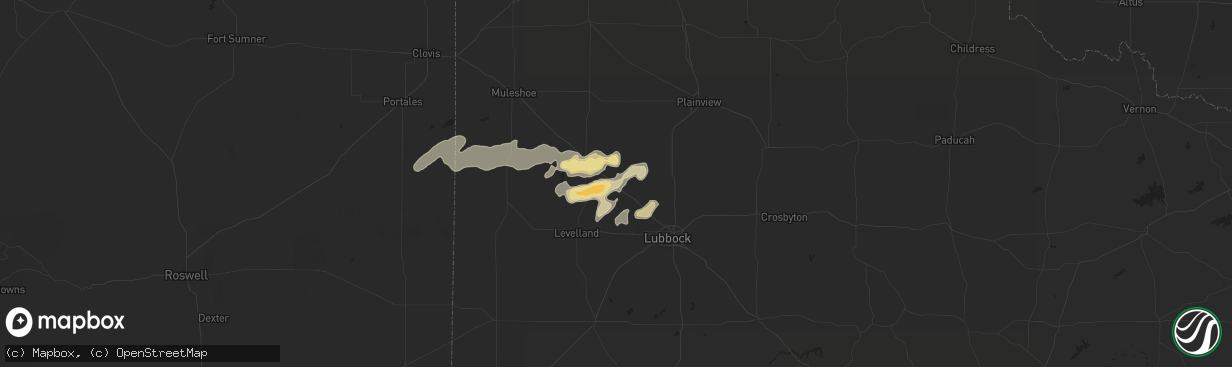 Hail map in Anton, TX on September 17, 2017