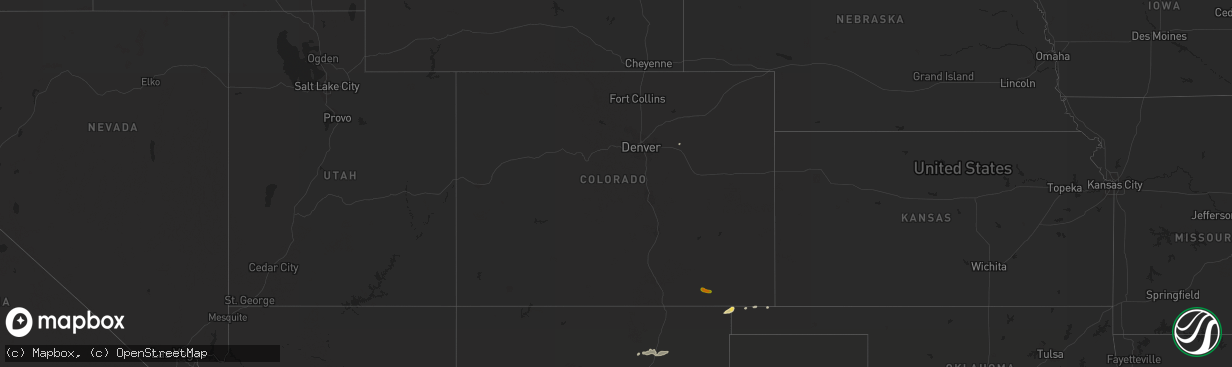 Hail map in Colorado on September 17, 2017