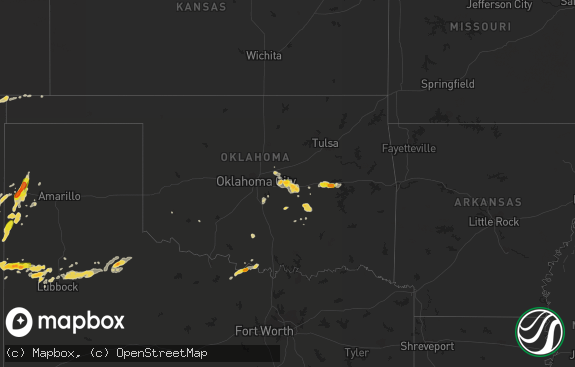 Hail map preview on 09-17-2017